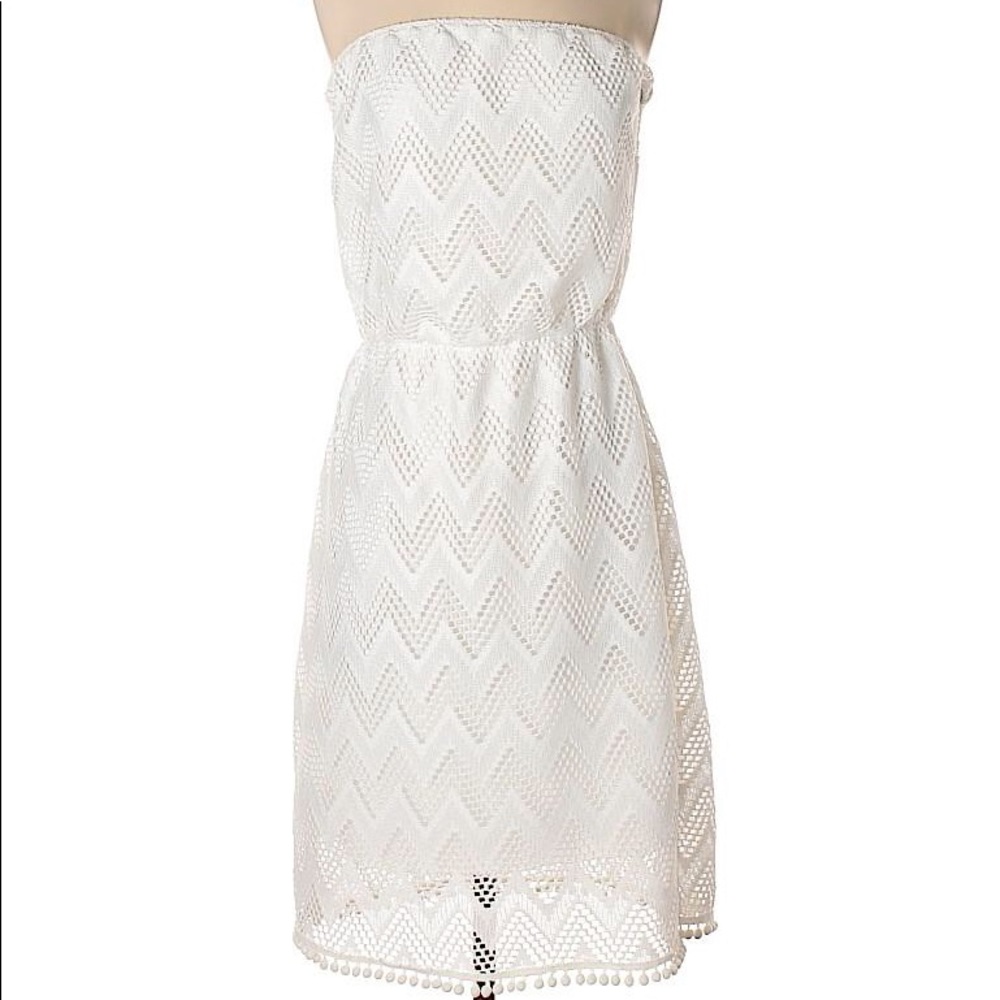 White strapless Lilly Pulitzer dress